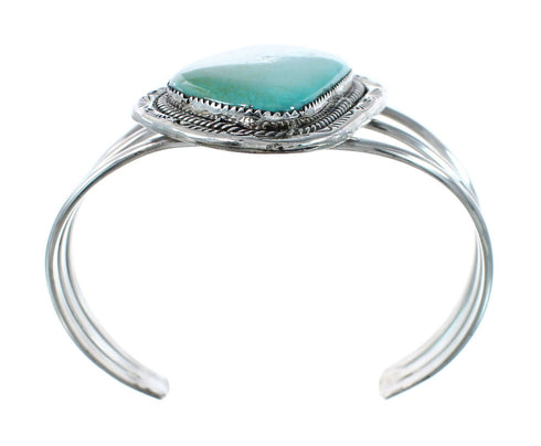 Sterling Silver Turquoise Navajo Cuff Bracelet JX130333